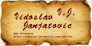 Vidoslav Janjatović vizit kartica